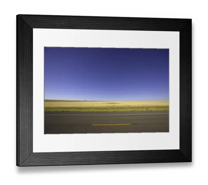 Framed Print : USA, Montana, wheatfield beside highway, summer Framed Print : USA, Montana, wheatfield beside highway, summer