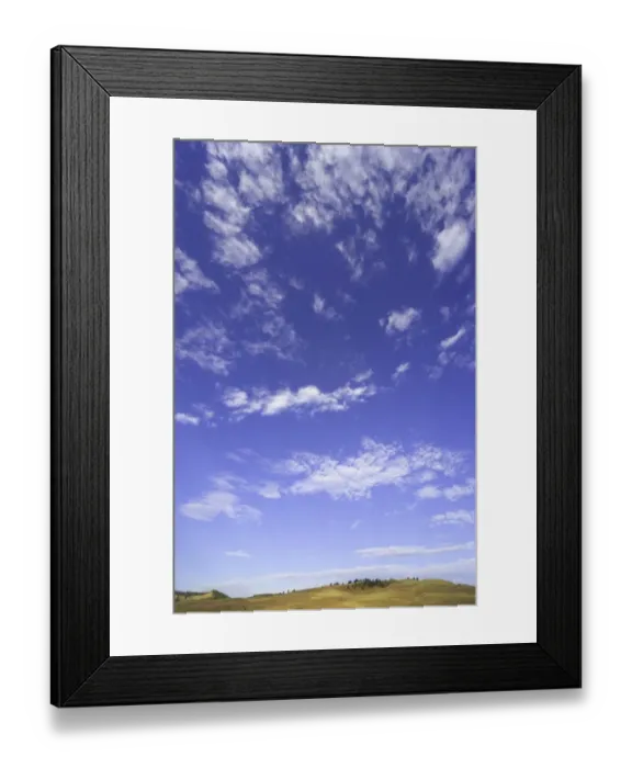 Framed Print : USA, South Dakota, Custer State Park, cumulus clouds over grassland Framed Print : USA, South Dakota, Custer State Park, cumulus clouds over grassland