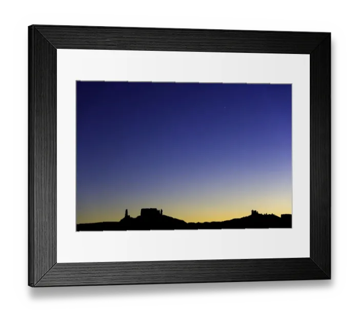 Framed Print : USA, Utah, Colorado Plateau, silhouettes of buttes and mesas at dusk Framed Print : USA, Utah, Colorado Plateau, silhouettes of buttes and mesas at dusk