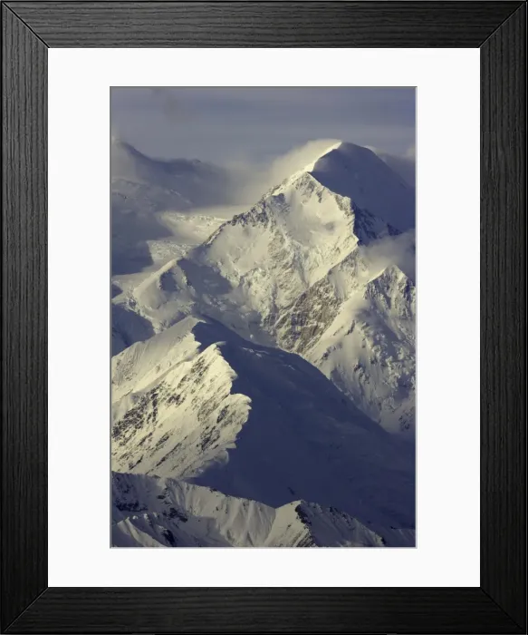 Framed Print : USA, Alaska, Denali National Park, Mt. McKinley at dawn, elevated view Framed Print : USA, Alaska, Denali National Park, Mt. McKinley at dawn, elevated view