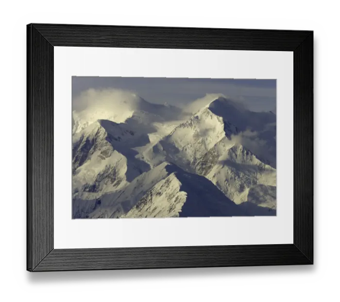 Framed Print : USA, Alaska, Denali National Park, Mt. McKinley and fog at dawn Framed Print : USA, Alaska, Denali National Park, Mt. McKinley and fog at dawn