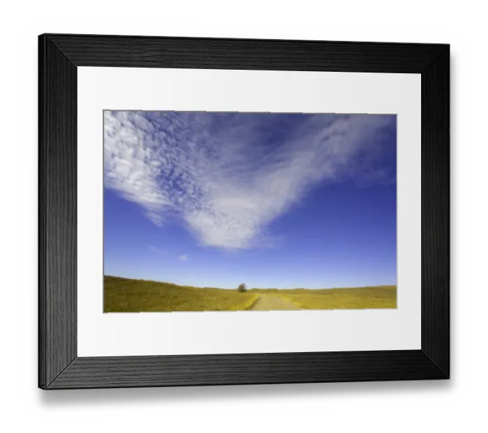Framed Print : USA, central Nebraska, clouds above gravel ranch road and grassland Framed Print : USA, central Nebraska, clouds above gravel ranch road and grassland