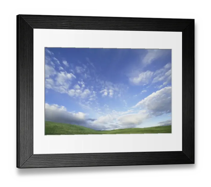 Framed Print : USA, Wyoming, Red Desert, cumulus clouds over grassy hillside Framed Print : USA, Wyoming, Red Desert, cumulus clouds over grassy hillside