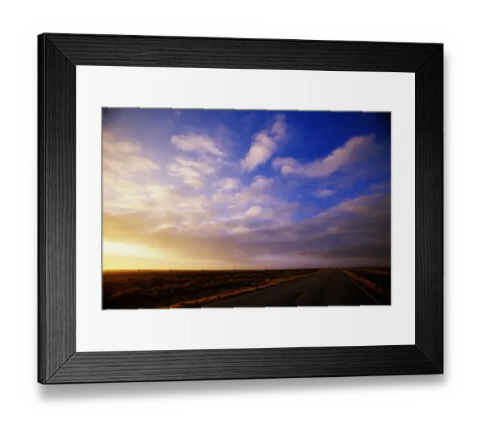 Framed Print : USA, Colorado, cumulus clouds over road Framed Print : USA, Colorado, cumulus clouds over road