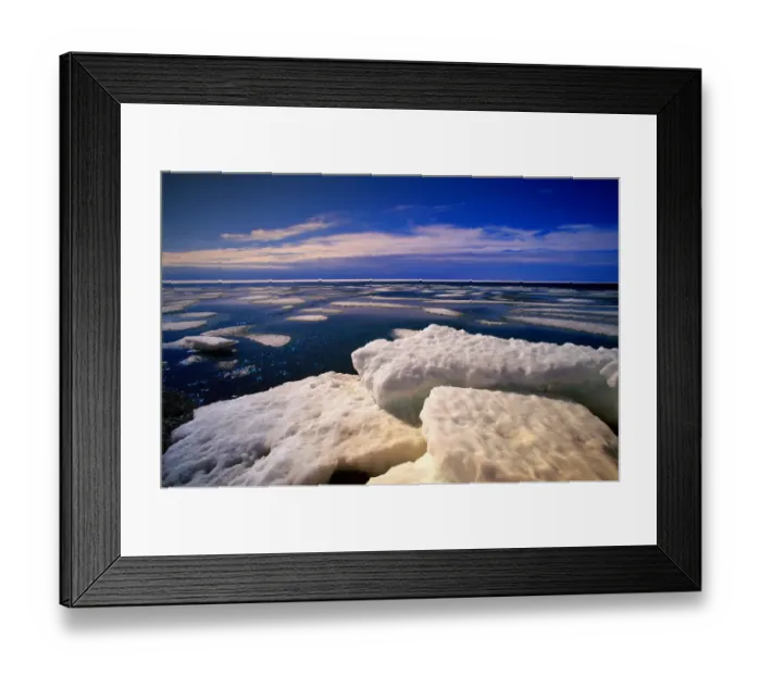 Framed Print : Spring sea ice breakup along Northwest Passage, Nunavut, Canada Framed Print : Spring sea ice breakup along Northwest Passage, Nunavut, Canada