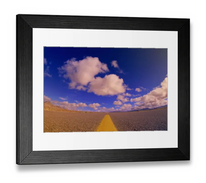 Framed Print : USA, Nevada, clouds over highway, low angle view Framed Print : USA, Nevada, clouds over highway, low angle view