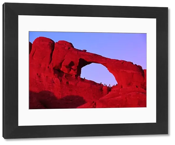 upgraded to Arches National Park 1971. Covers 73, 379 acres in eastern Utah. Many geologic features