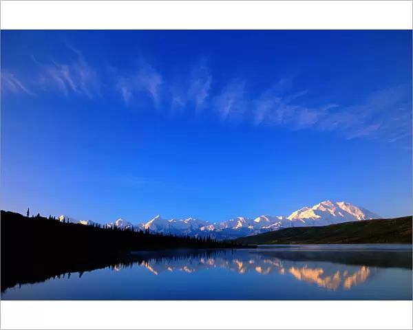 Alaska, Denali National Park, Mt. Mckinley and Alaska Range, Wonder Lake