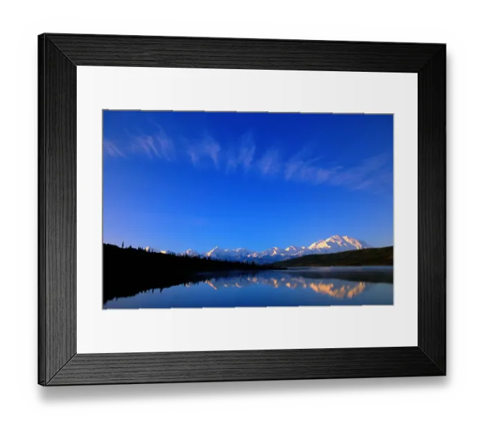 Framed Print : Alaska, Denali National Park, Mt. Mckinley and Alaska Range, Wonder Lake Framed Print : Alaska, Denali National Park, Mt. Mckinley and Alaska Range, Wonder Lake