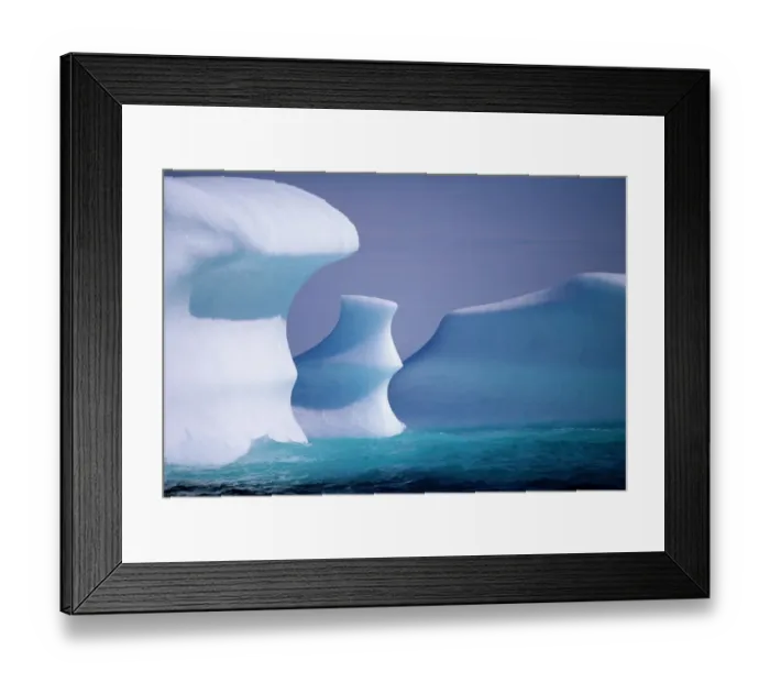 Framed Print : Icebergs are floating South in Labrador current, Northern Labrador