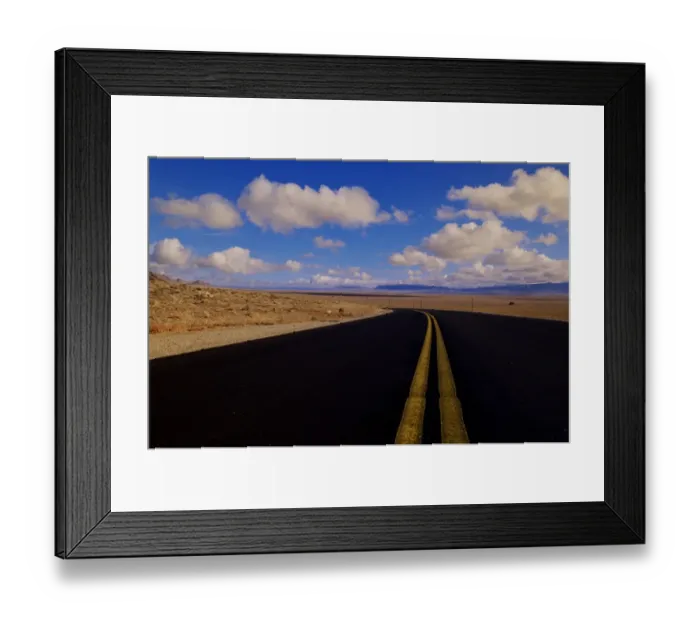 Framed Print : Usa, Nevada, Highway and Cumulus Clouds Framed Print : Usa, Nevada, Highway and Cumulus Clouds