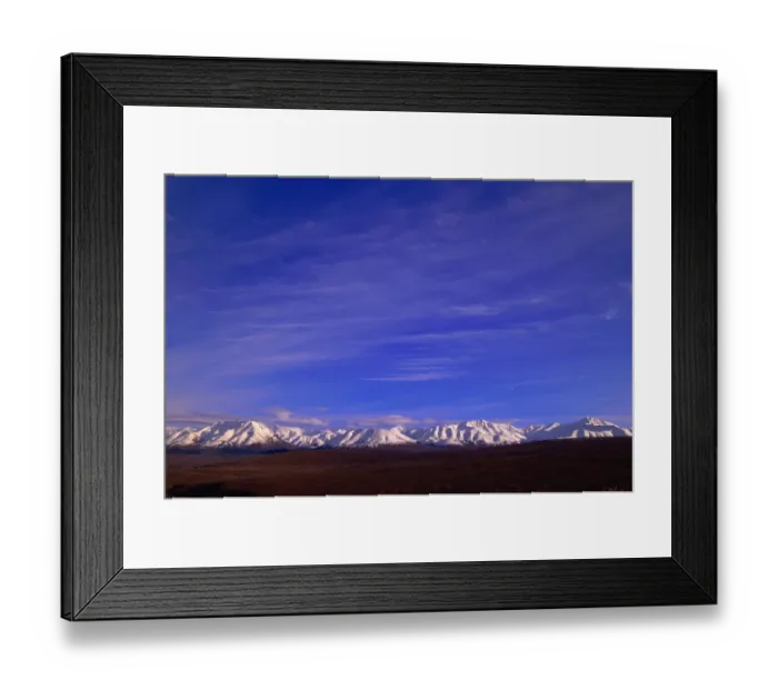 Framed Print : cirrus clouds above. Spring snow Framed Print : cirrus clouds above. Spring snow