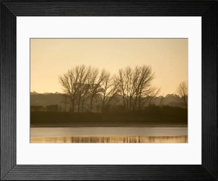 Framed Print : Beautiful sunrise by the river Framed Print : Beautiful sunrise by the river