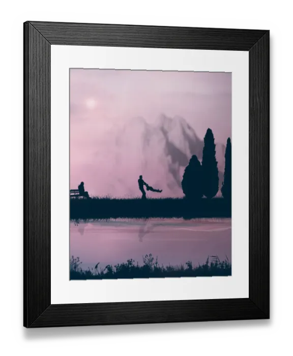 Framed Print : Family enjoy time Framed Print : Family enjoy time