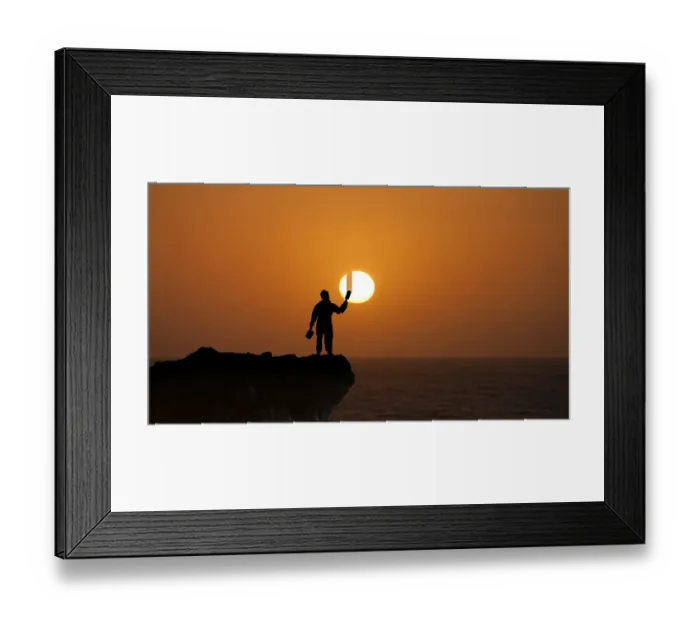 Framed Print : Hidding the sun with ink Framed Print : Hidding the sun with ink