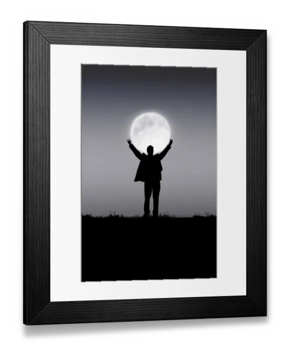 Framed Print : Holding the moon Framed Print : Holding the moon