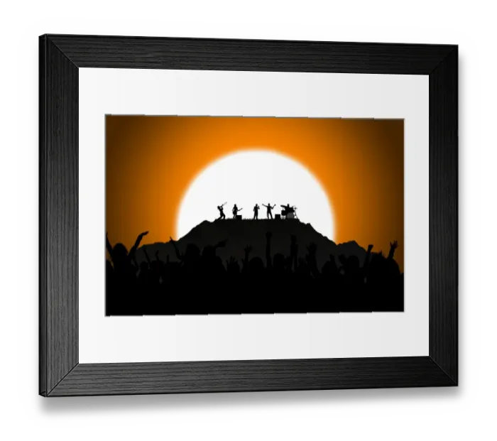 Framed Print : Music festival crowd Framed Print : Music festival crowd