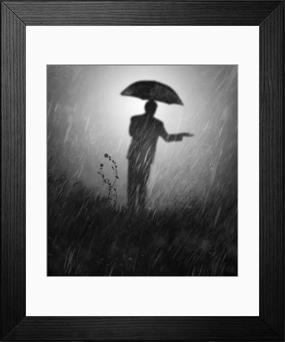 Framed Print : Creative silhouette man Framed Print : Creative silhouette man
