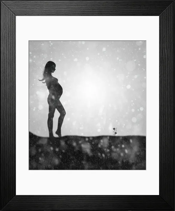 Framed Print : Pregnancy. Digital art Framed Print : Pregnancy. Digital art