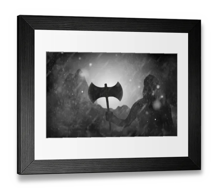 Framed Print : Medieval warrior Framed Print : Medieval warrior