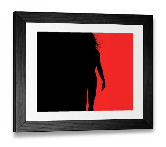 Framed Print : Creative artistic silhouette of woman Framed Print : Creative artistic silhouette of woman