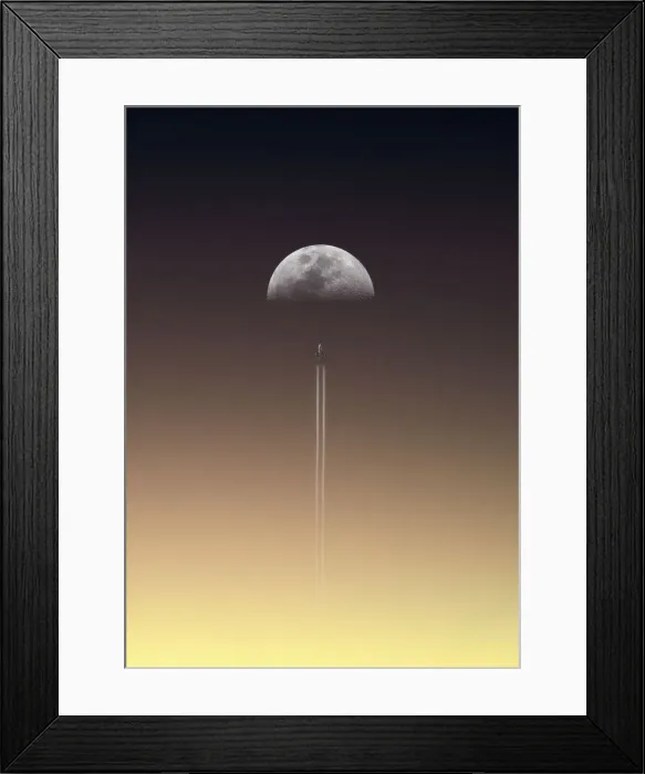 Framed Print : Flight to the moon Framed Print : Flight to the moon