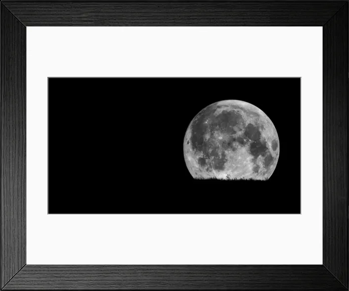 Framed Print : Moon in black sky Framed Print : Moon in black sky