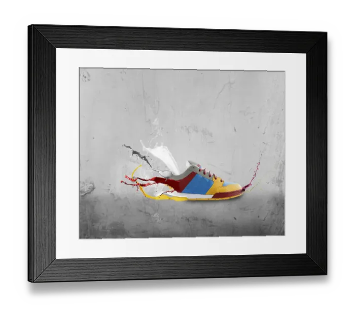 Framed Print : Shoe splash Framed Print : Shoe splash