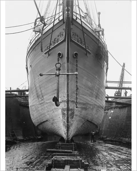 The bow of Sir Ernest Shackletons exploratory vessel SS Endurance