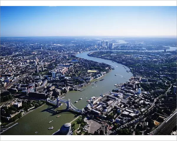England, London, cityscape, aerial view