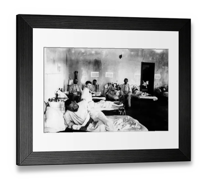 Framed Print : Boer War. circa 1900: Hospital ward run by the German Red Cross Society Framed Print : Boer War. circa 1900: Hospital ward run by the German Red Cross Society