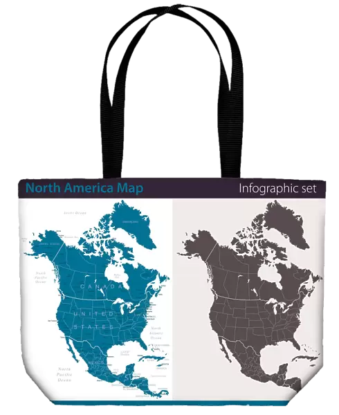 North America Map - Infographic Set