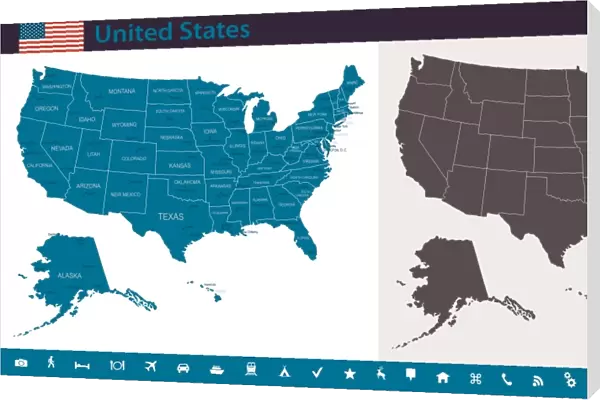 USA Map - Infographic Set
