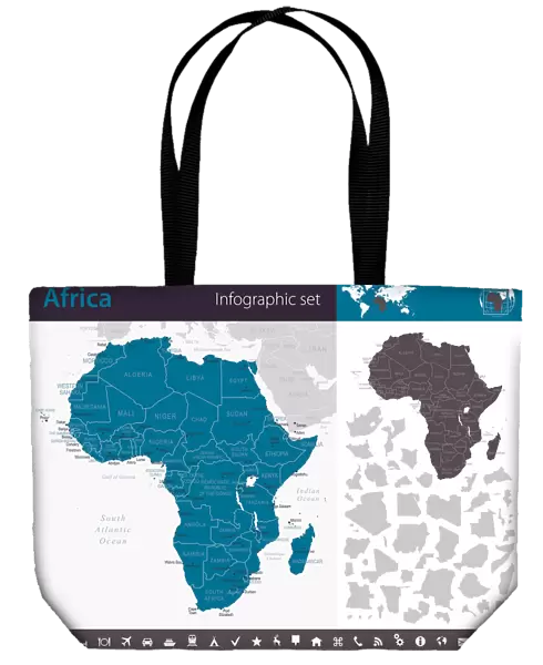 Africa - Infographic map - illustration