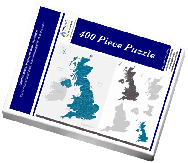 United Kingdom - Infographic map - illustration