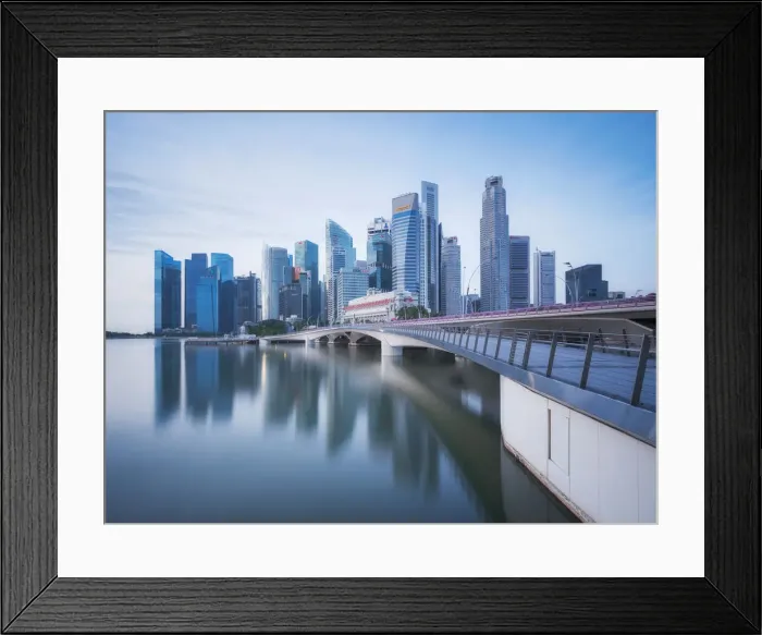 Framed Print : Reflection of Singapore business district Framed Print : Reflection of Singapore business district