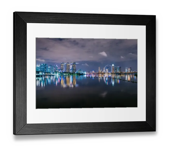 Framed Print : Singapore Cityscape Framed Print : Singapore Cityscape