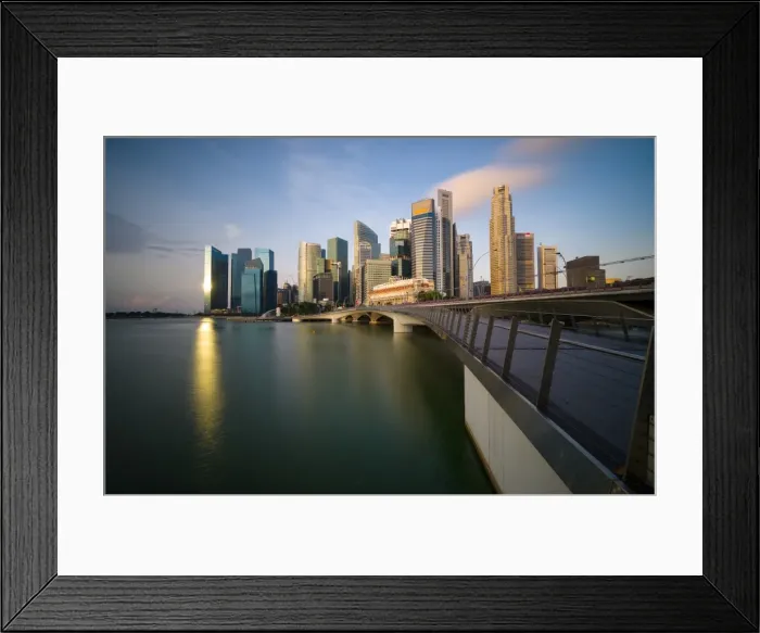 Framed Print : skyline, urban, bridge Framed Print : skyline, urban, bridge