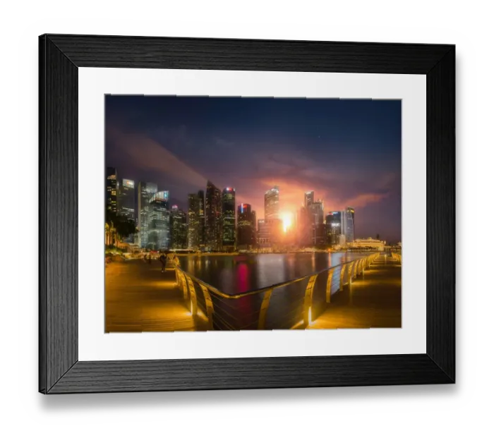 Framed Print : The sun at Marina Bay Framed Print : The sun at Marina Bay