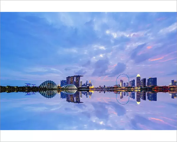 Singapore Cityscape at blue hour
