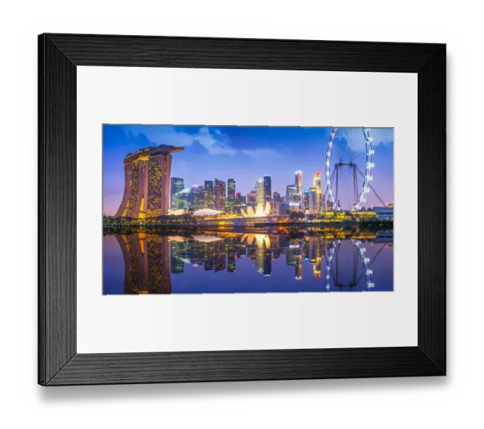 Framed Print : City of Light at Singapore Framed Print : City of Light at Singapore