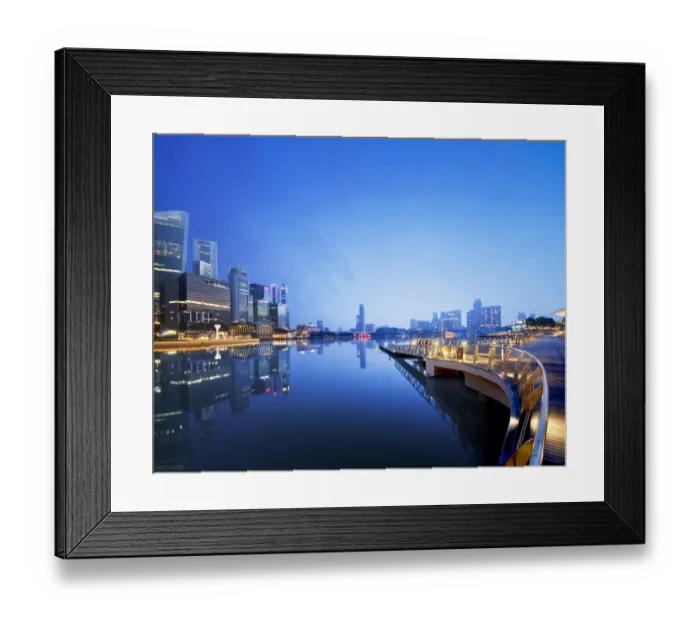 Framed Print : Sunrise over Singapore Framed Print : Sunrise over Singapore