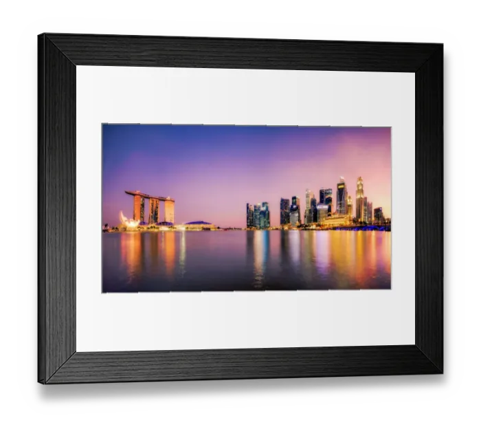 Framed Print : Amethyst Sunset at Marina Bay, Singapore Framed Print : Amethyst Sunset at Marina Bay, Singapore