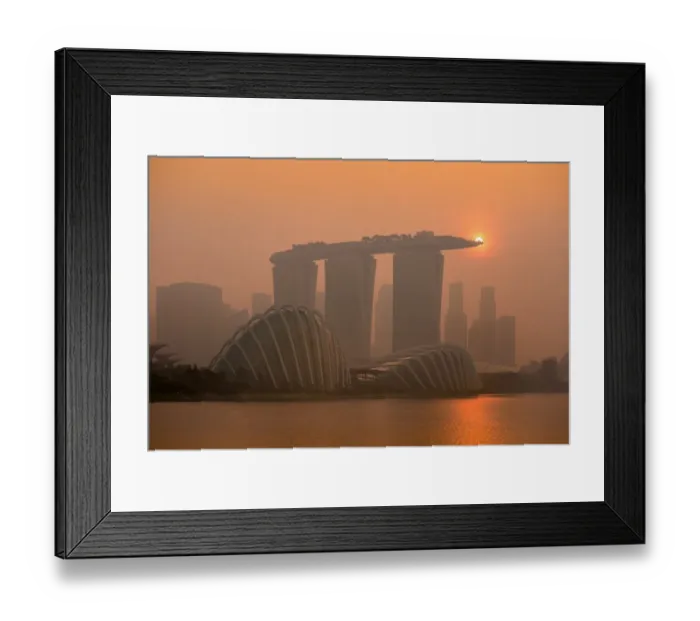 Framed Print : Marina Bay Sunset Framed Print : Marina Bay Sunset