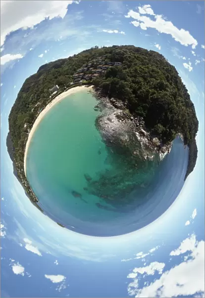 360A Little Planet above Crystal Clear Water in Karon, Thailand
