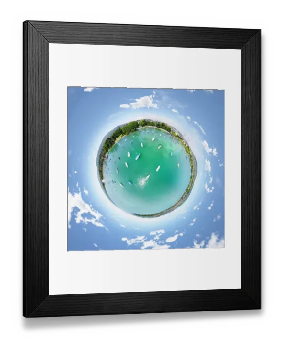Framed Print : 360A Aerial Little Planet of Lake Zurich, Switzerland Framed Print : 360A Aerial Little Planet of Lake Zurich, Switzerland
