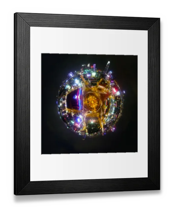 Framed Print : Illuminated Night in Saigon, Vietnam Framed Print : Illuminated Night in Saigon, Vietnam