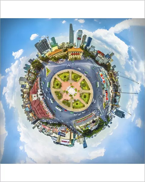 360-degree Aerial View of Saigon, Vietnam