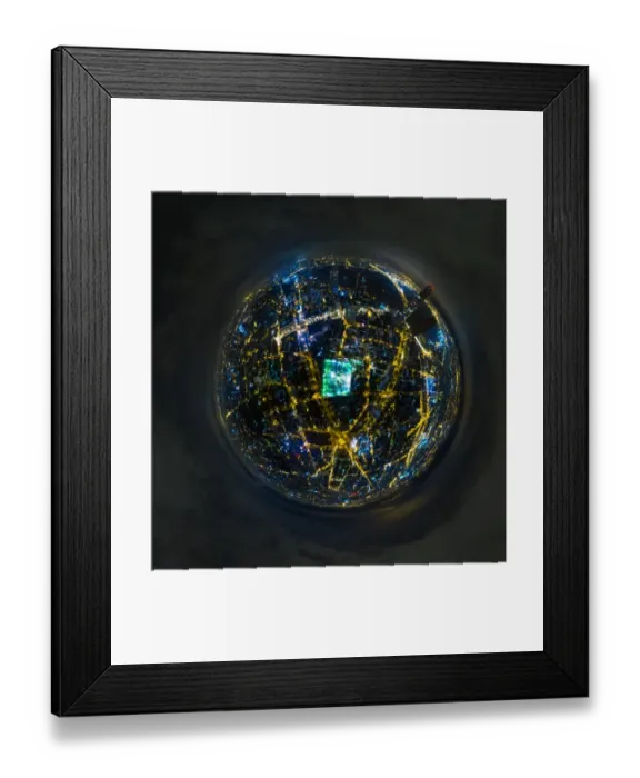 Framed Print : Magnificent Night View of Saigon, Vietnam Framed Print : Magnificent Night View of Saigon, Vietnam