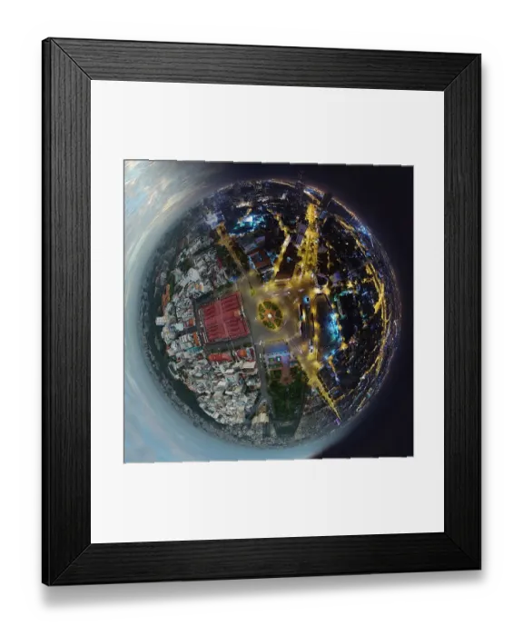 Framed Print : Daytime and Nighttime in Saigon, Vietnam Framed Print : Daytime and Nighttime in Saigon, Vietnam